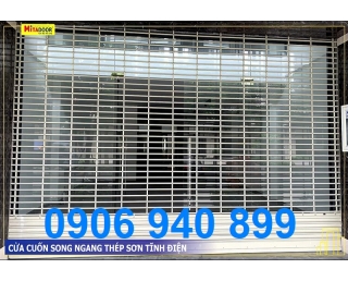 Cửa Cuốn Song Ngang Sơn Tĩnh Điện